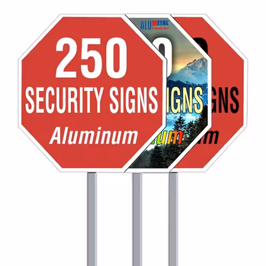 Placa de alumínio flexível para trânsito rodoviário Sinais de alerta de segurança para pátio